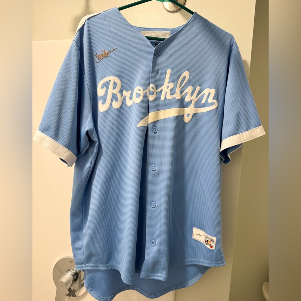 Jackie Robinson Nike Brooklyn Dodgers Jersey - Light Blue